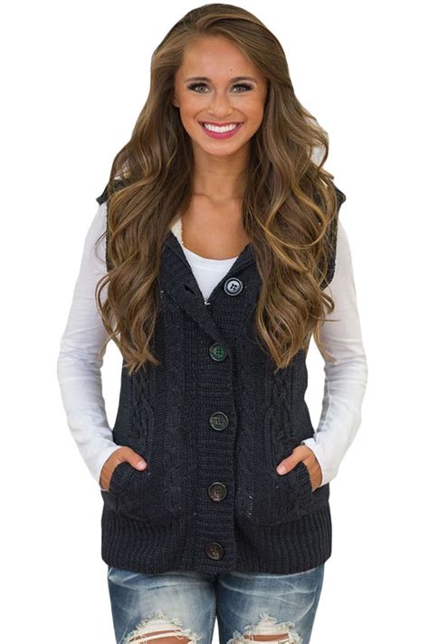 woman sweater vest stylish.